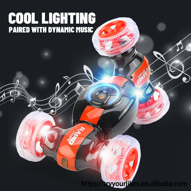 360° RC Stunt Car – Double-Sided Remote Control Flip Car