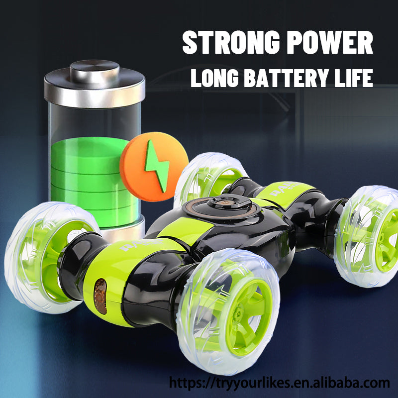 360° RC Stunt Car – Double-Sided Remote Control Flip Car