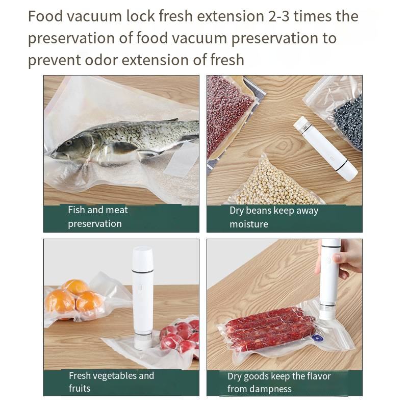 Mini Portable Vacuum Food Sealer+2 storage bags