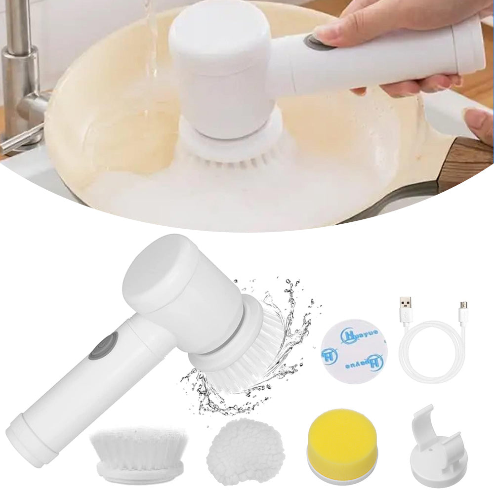 Electric Cleaning Spin Brush – Rechargeable Multi-Surface Scrubber