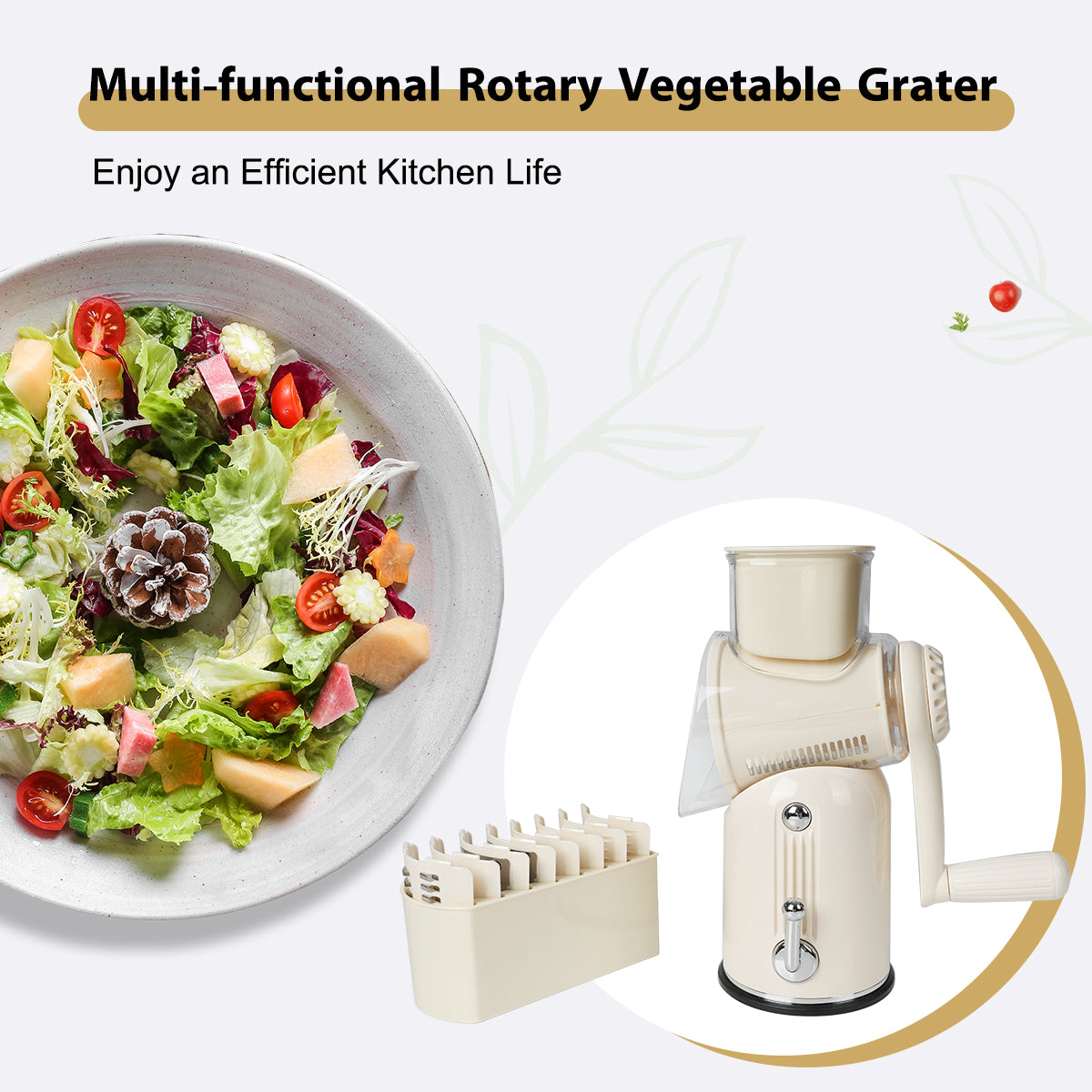 Rotary Drum Vegetable Slicer & Shredder