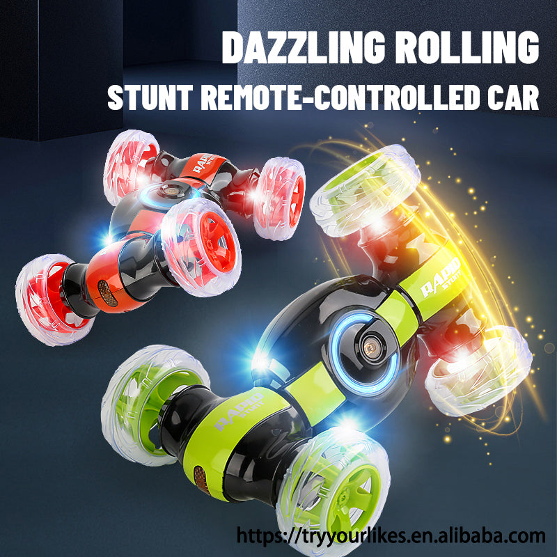 360° RC Stunt Car – Double-Sided Remote Control Flip Car