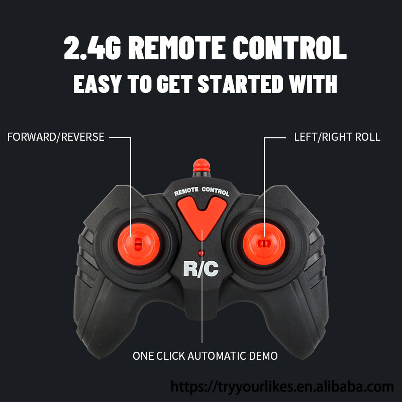 360° RC Stunt Car – Double-Sided Remote Control Flip Car
