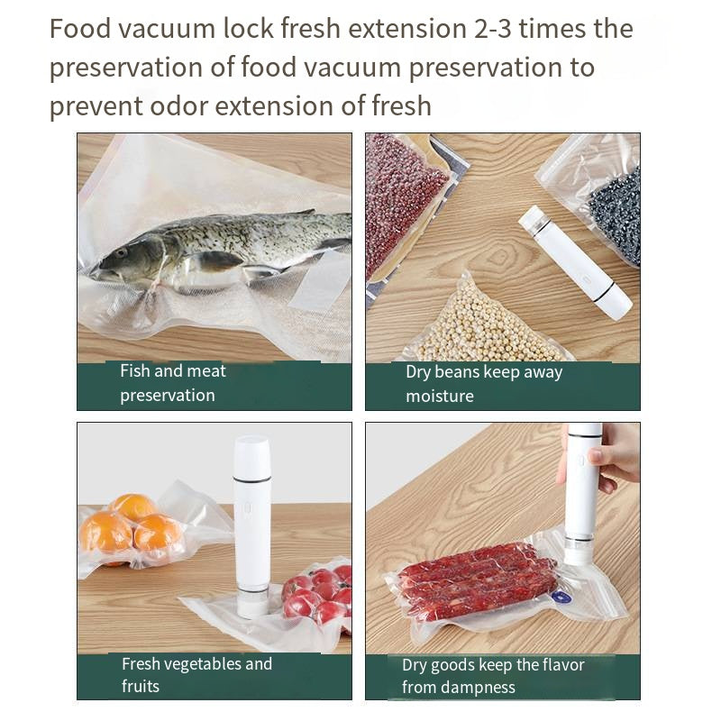 Mini Portable Vacuum Food Sealer+2 storage bags