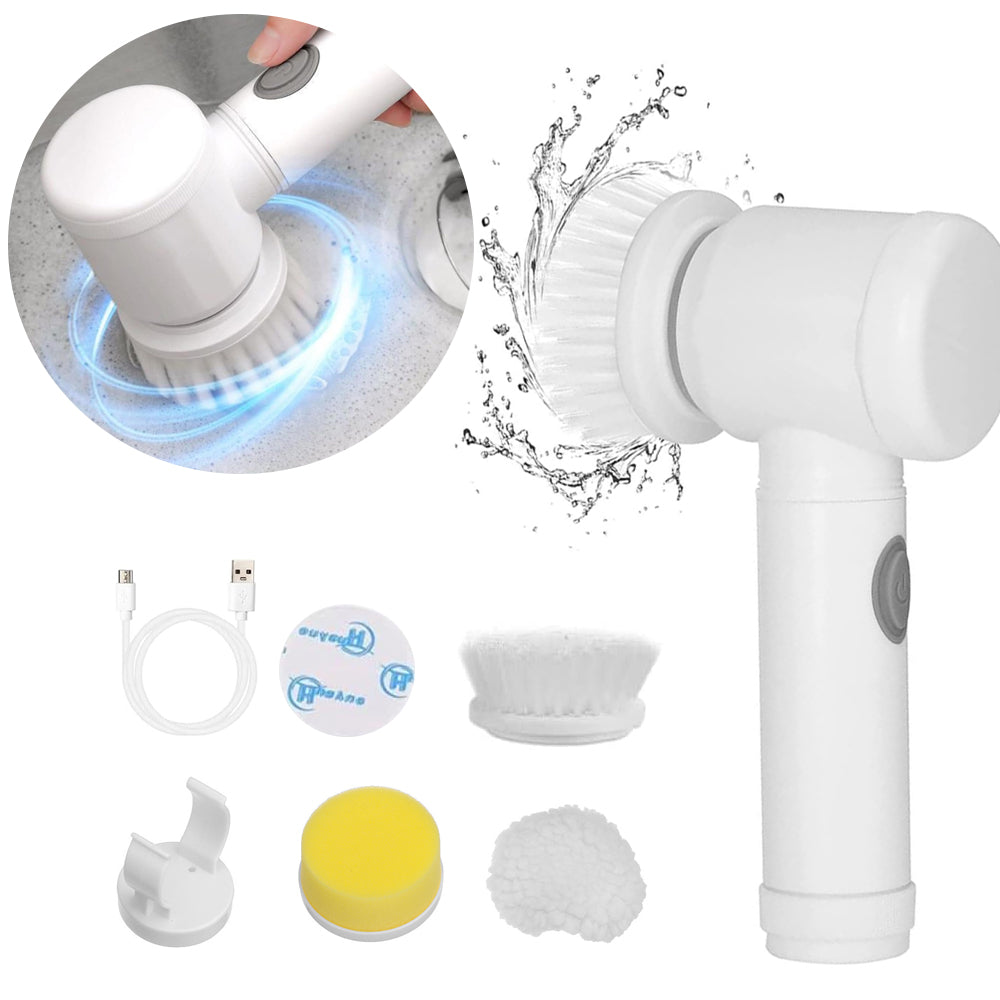 Electric Cleaning Spin Brush – Rechargeable Multi-Surface Scrubber